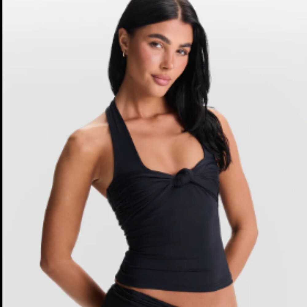 Black Halter Top